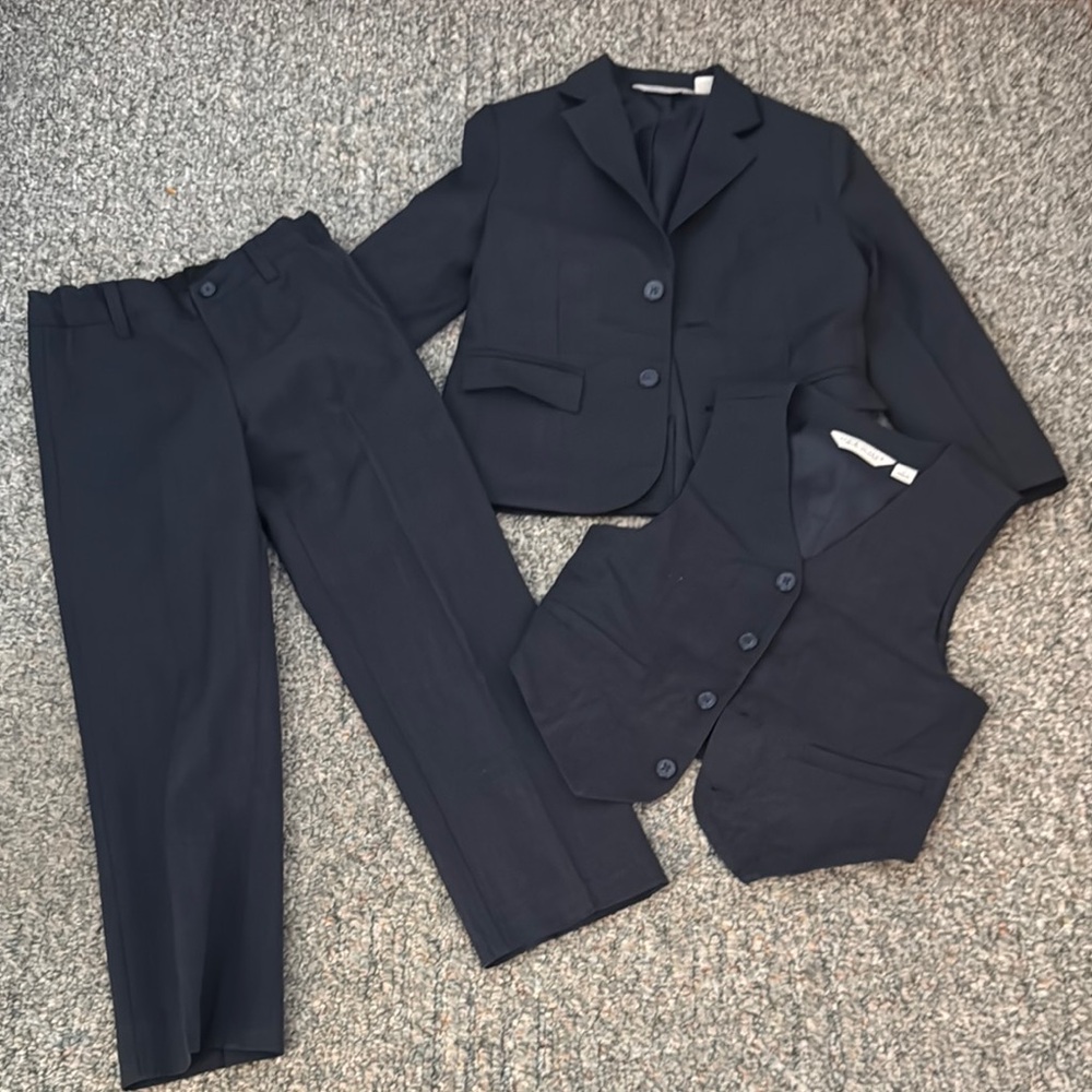 Janie & Jack three piece suit, sz 5T blue